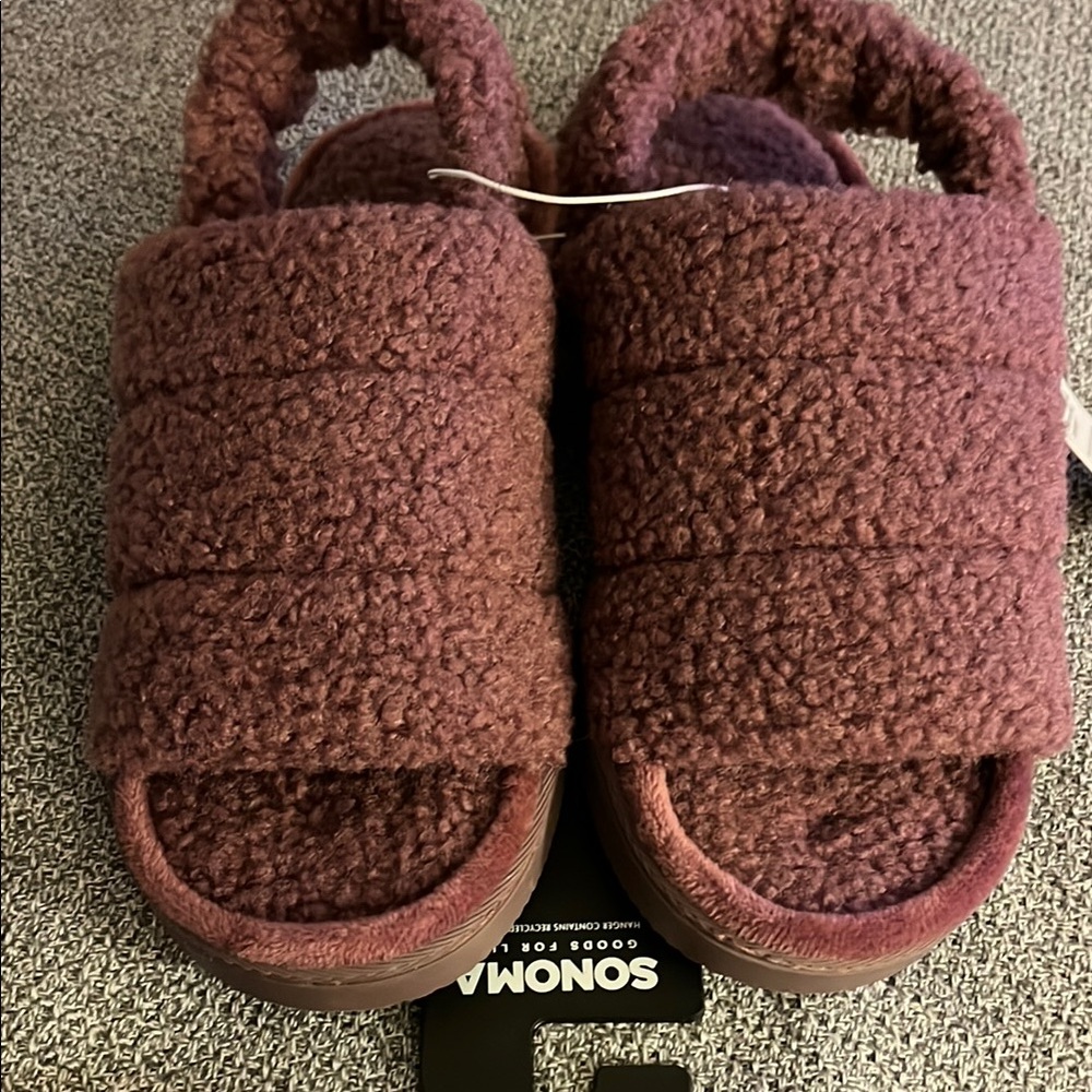 Sonoma Cozy Plum Slippers